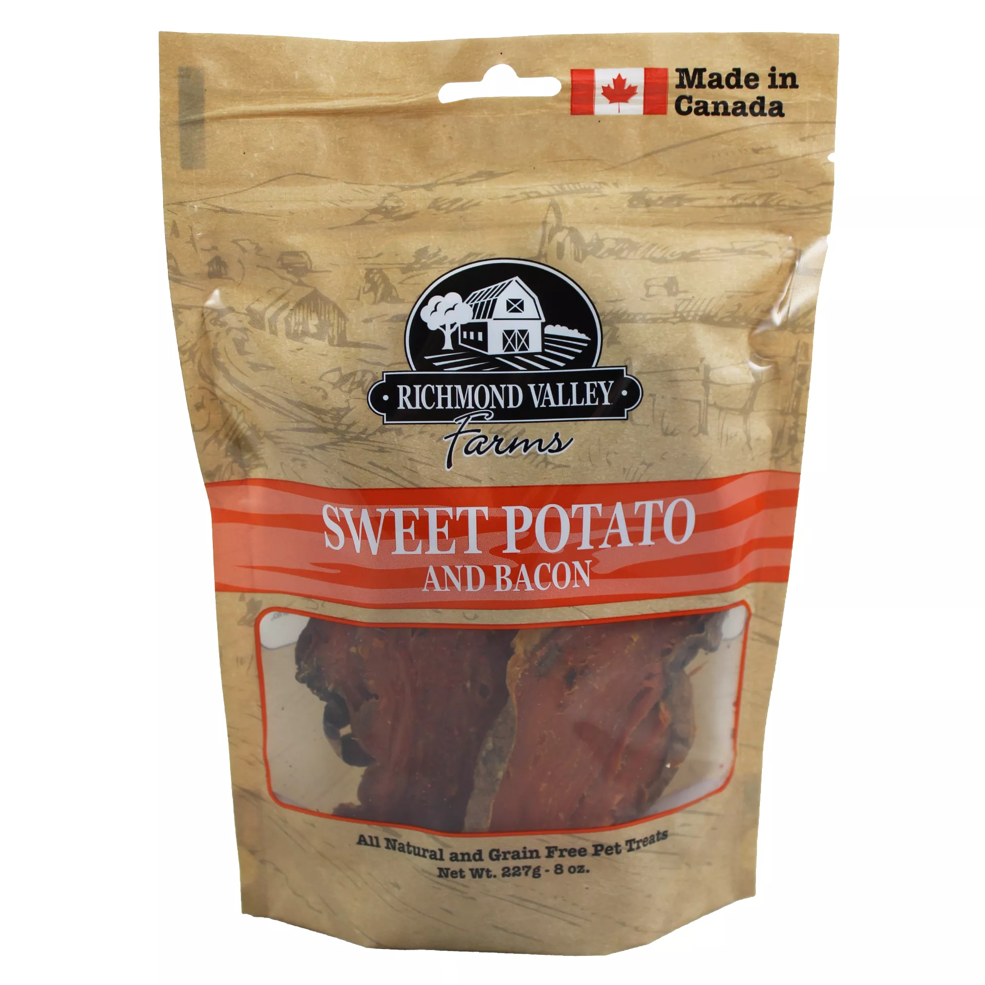 Richmond Valley Farms Chews Dog Treats - Sweet Potato & Bacon