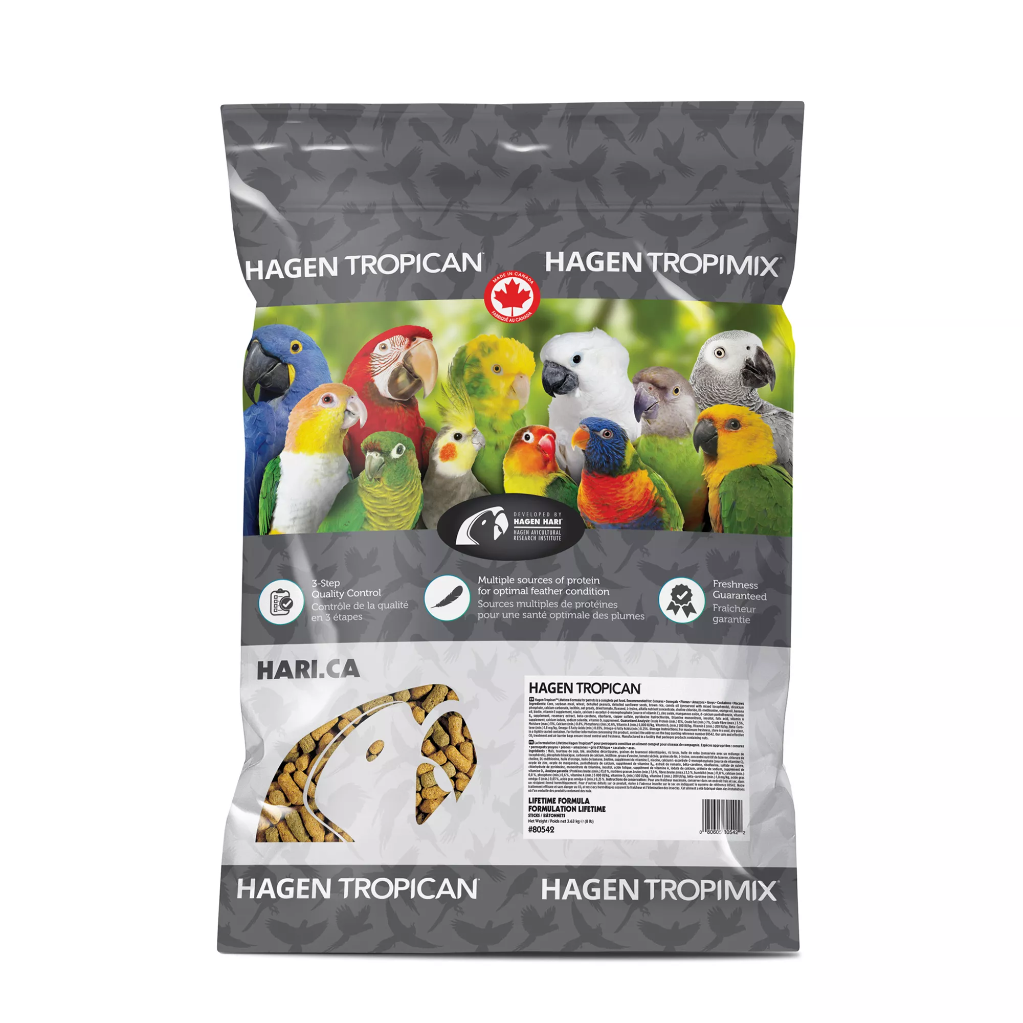 Tropican® Lifetime Formula Parrot Food Sticks