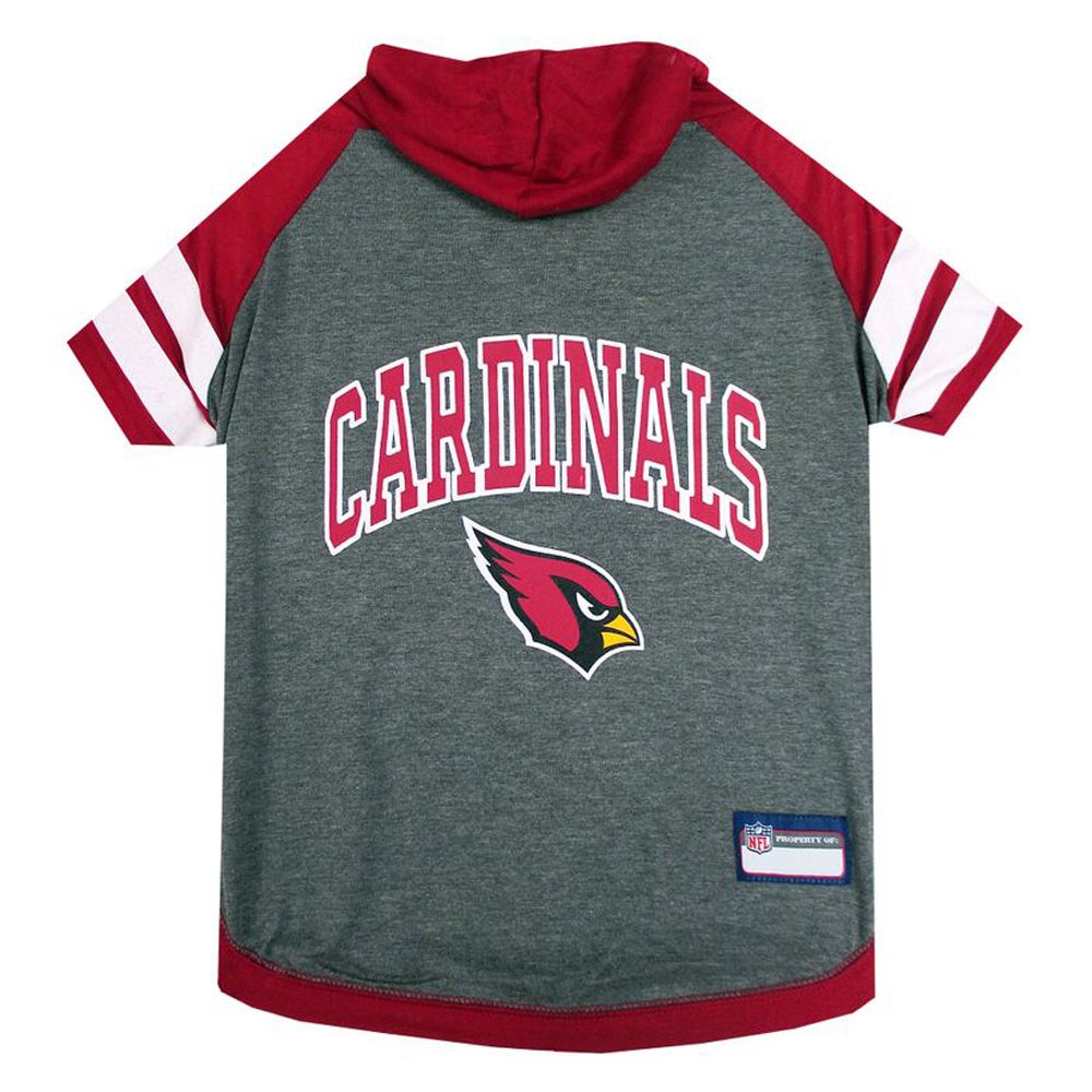 Pets First Arizona Cardinals Pet Hoodie T-Shirt - Small