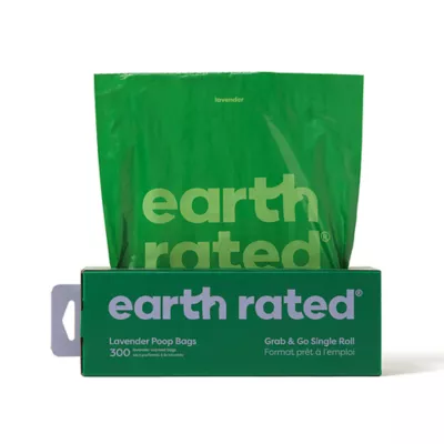 Earth Rated Unscented Leakproof Dog Poop Bags, 300 Count on 1 Grab-and-Go Bulk Single Roll - Image 1