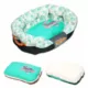 Product Pet Life Ultra Plush Floral Cuddler Dog Bed