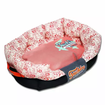 Product Pet Life Ultra Plush Floral Cuddler Dog Bed