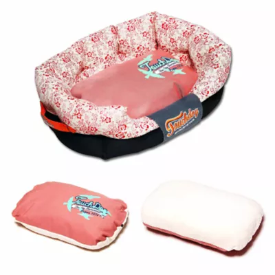 Product Pet Life Ultra Plush Floral Cuddler Dog Bed