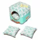 Product Pet Life Touchdog Floral Convertable Dog Bed