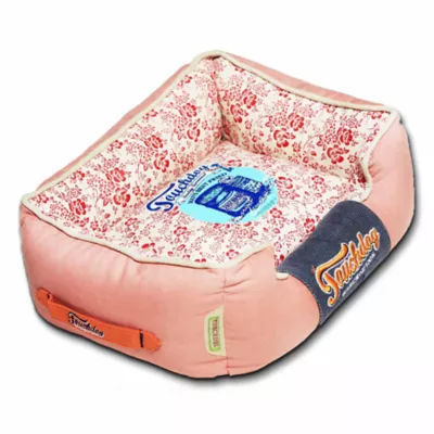 Product Pet Life Touchdog Vintage Flower Cuddler Dog Bed