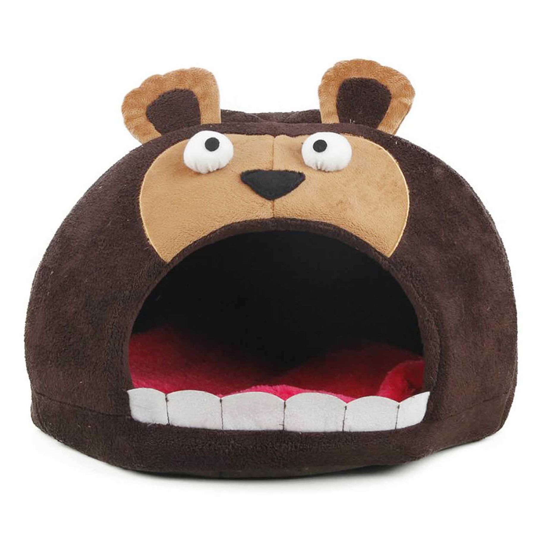 Pet Life Roar Bear Snuggle Plush Polar Fleece Pet Bed