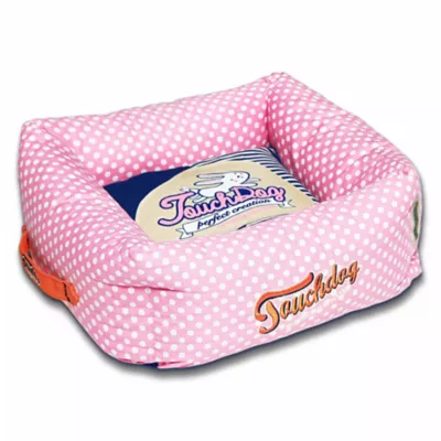 Product Pet Life Touchdog Polka Dot Bolster Dog Bed