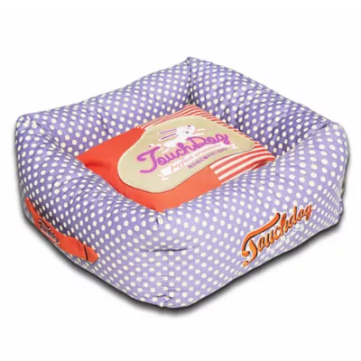 Product Pet Life Touchdog Polka Dot Bolster Dog Bed