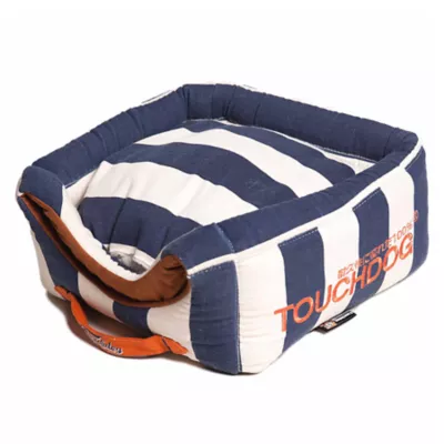 Product Pet Life Touchdog Polo Stripe Convertible Dog Bed