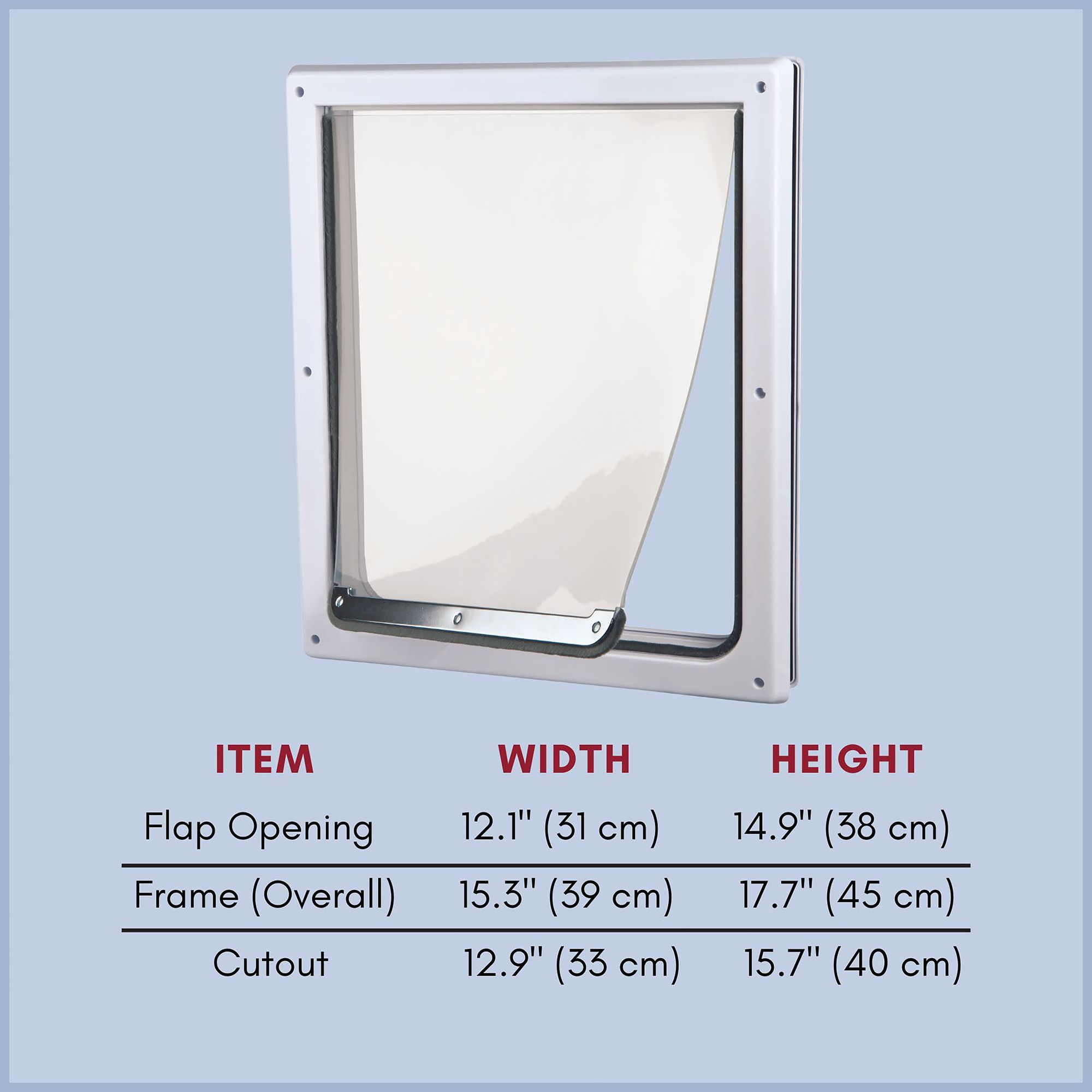 TRIXIE 2-Way Lockable Dog Door, Small/Medium, Medium/Large