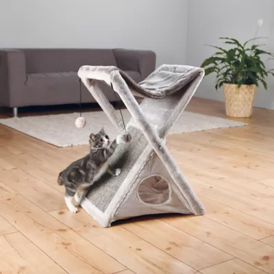 Product  TRIXIE Miguel Fold-And-Store Cat Scratcher, Gray