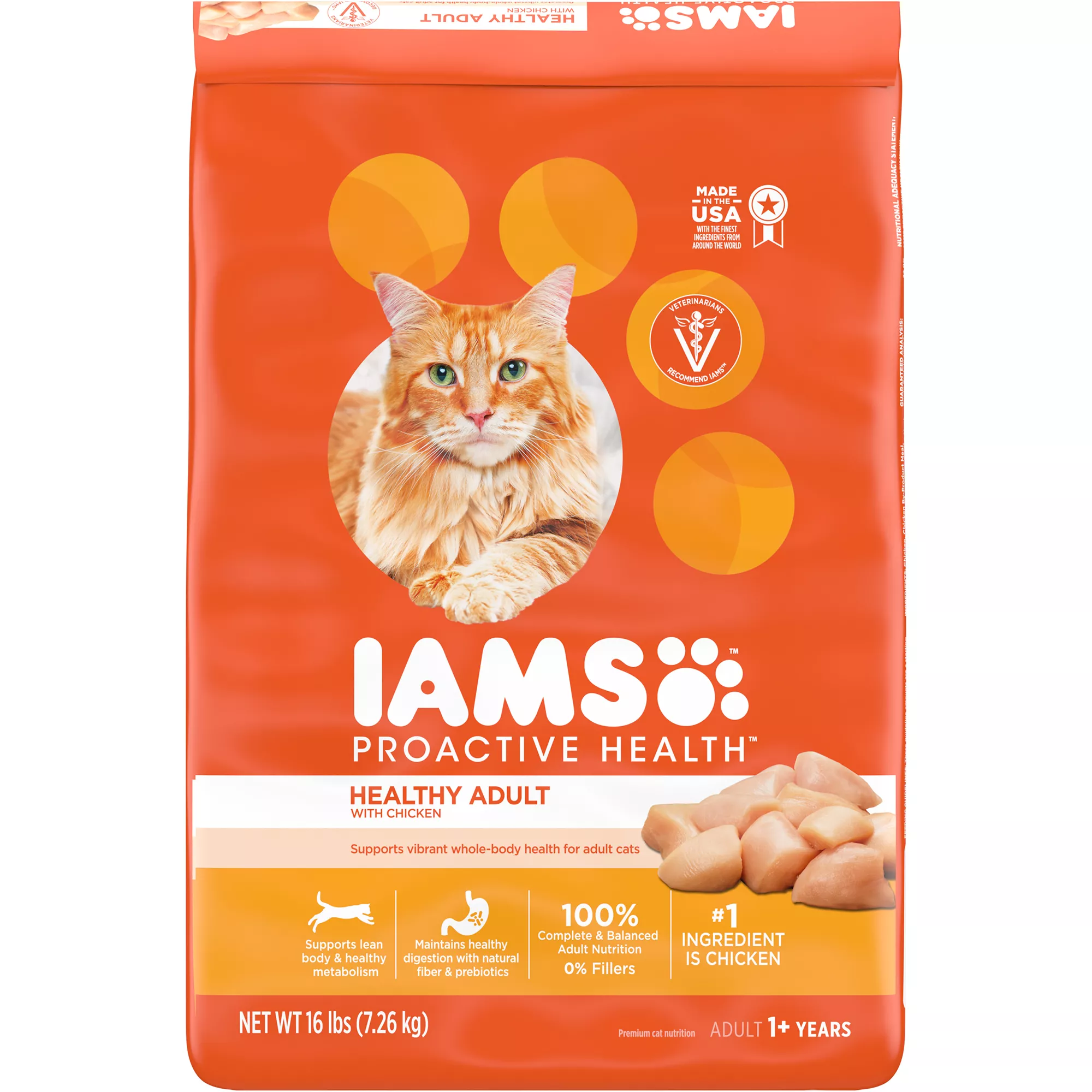 IAMS&trade; Proactive Health Indoor Adult Dry Cat Food - Healthy Cat, Chicken