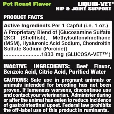 Product Liquid-Vet® Hip & Joint Dog Formula