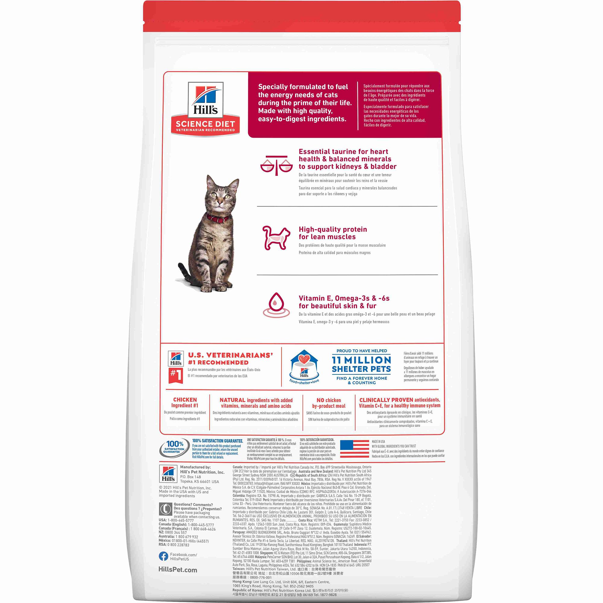 Hill S Science Diet Adult Cat Food Chicken Cat Dry Food Petsmart