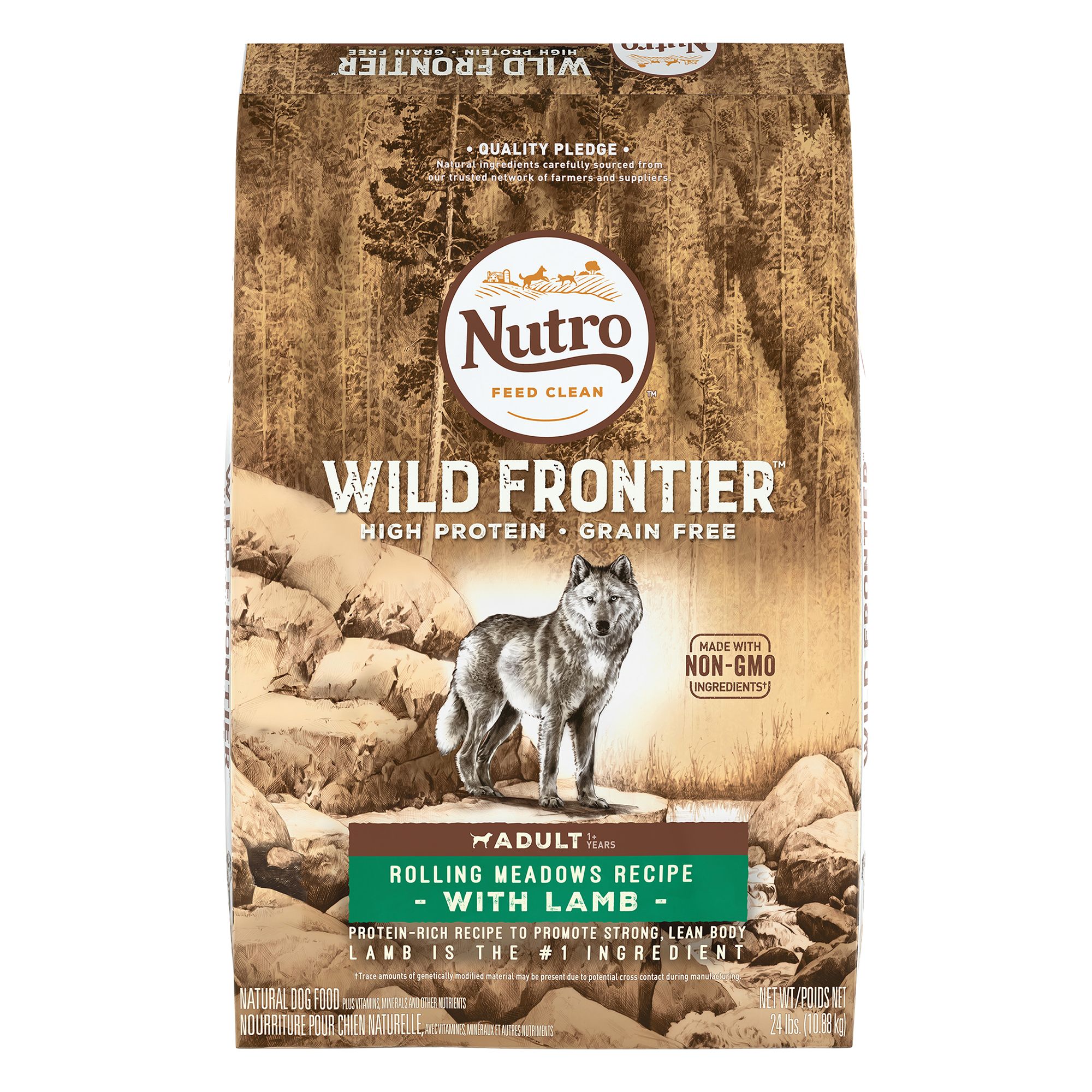 nutro trade wild frontier adult dog food natural grain free non gmo rolling meadows recipe dog dry food petsmart