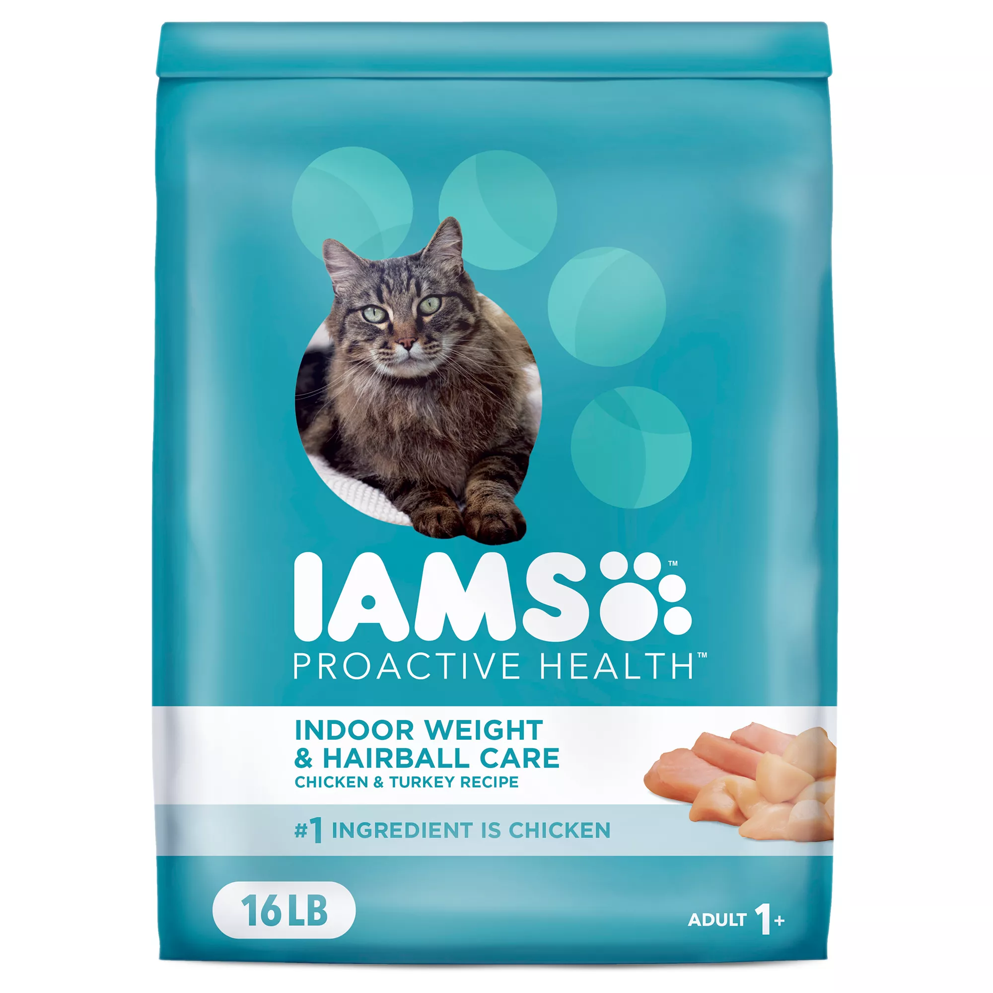 IAMS&trade; Proactive Health Indoor Adult Dry Cat Food - Weight & Hairball Care, Chicken