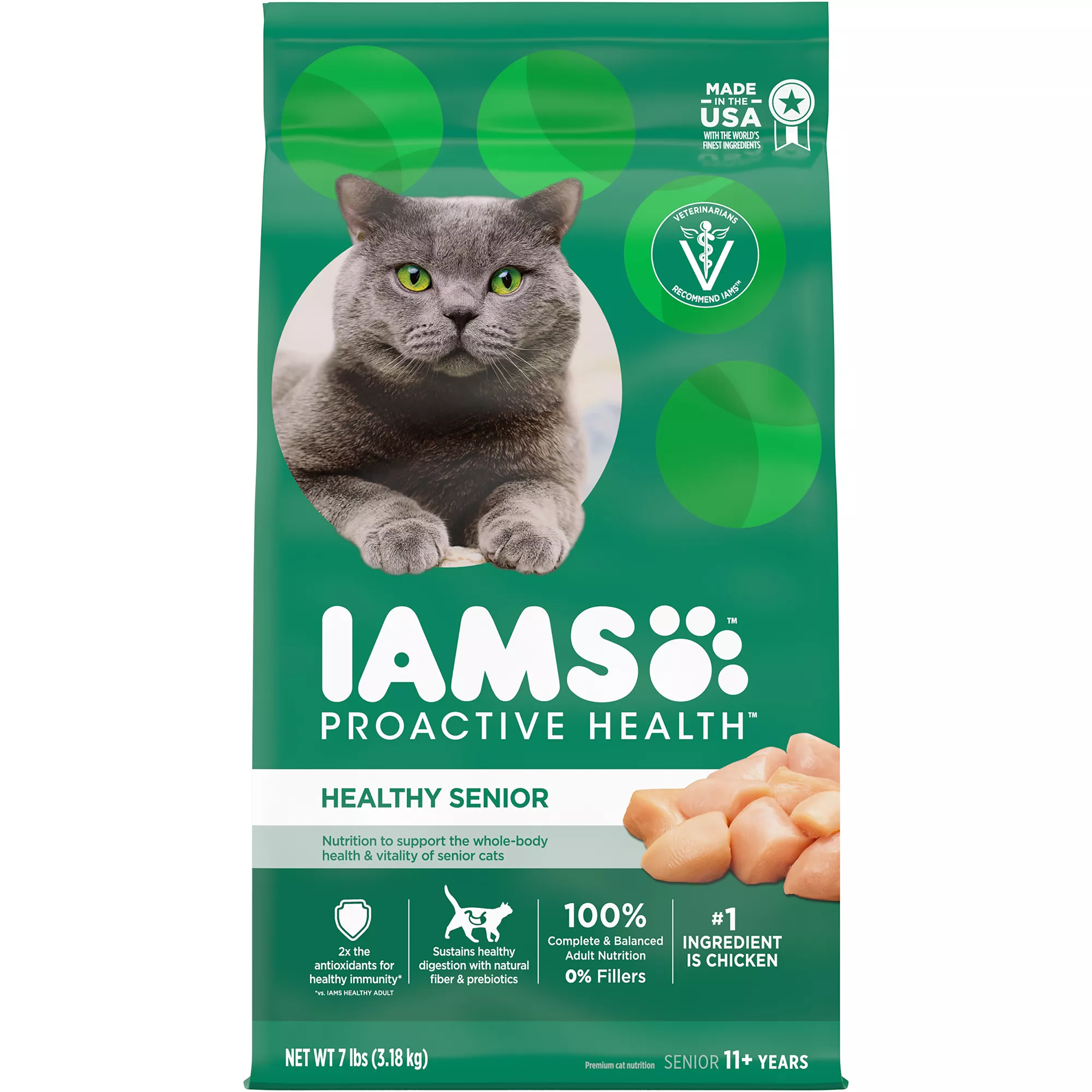 IAMS&trade; Proactive Health Senior Dry Cat Food - Healthy Aging, Chicken