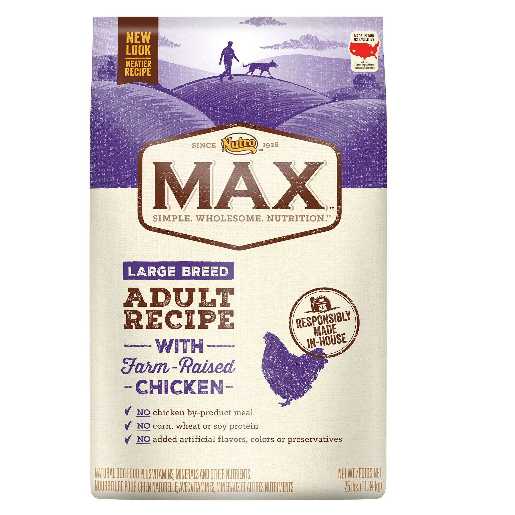 NUTRO® MAX® Large Breed Adult Dog Food Natural, Chicken dog Dry