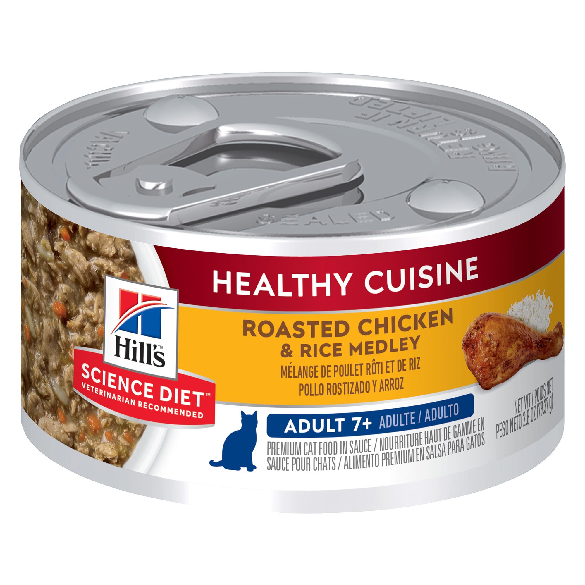 Hill S Science Diet Healthy Cuisine Mature Adult Cat Food Roasted Chicken Rice Cat Wet Food Petsmart