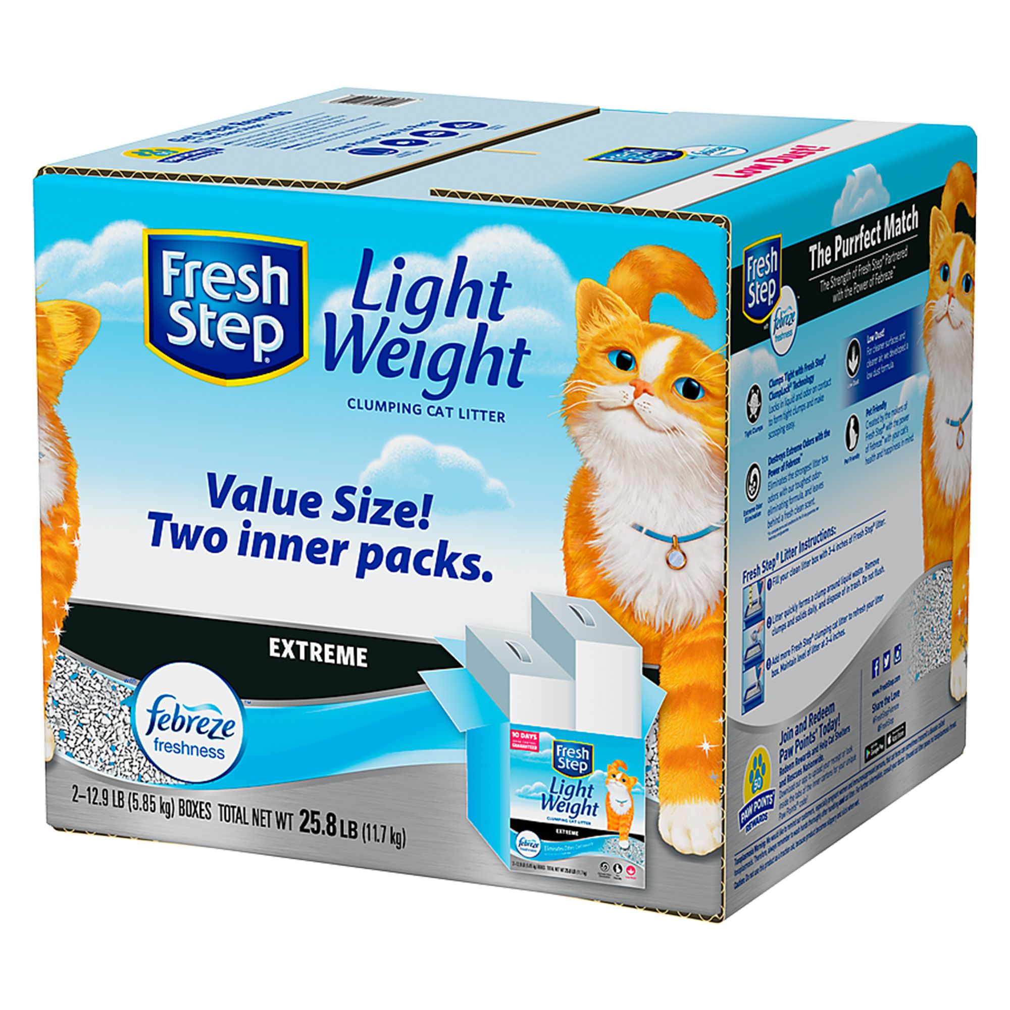 Fresh Step® with Febreze Lightweight Extreme Cat Litter Clumping