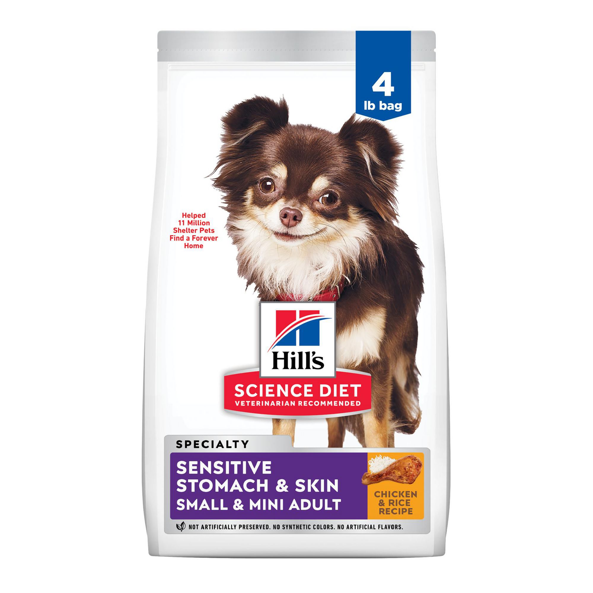 Hill s Science Diet Adult Sensitive Stomach Skin Dry Dog Food 4 lb bag