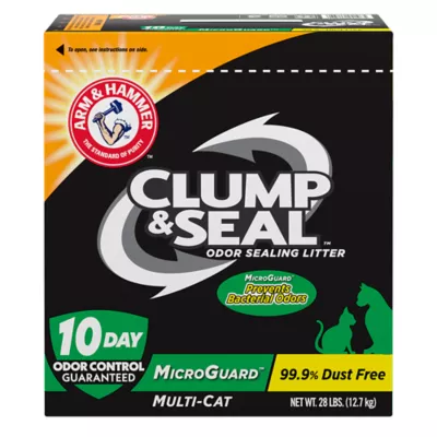 Product Arm & Hammer™ Clump & Seal Microguard Clumping Multi-Cat Clay Cat Litter - Low Dust