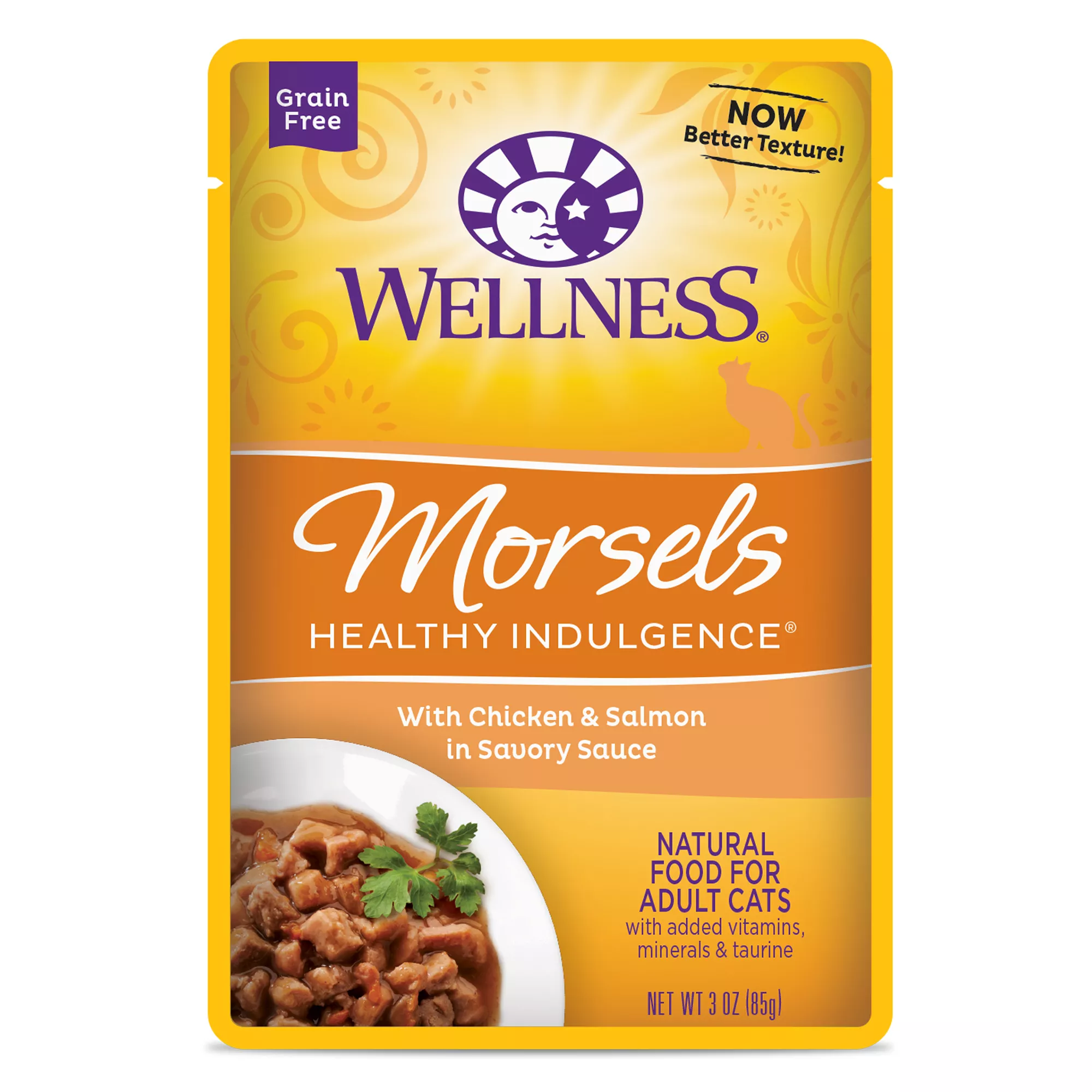 Wellness® Healthy Indulgence Morsels Adult Cat Food - Grain Free, Natural, Chicken & Salmon