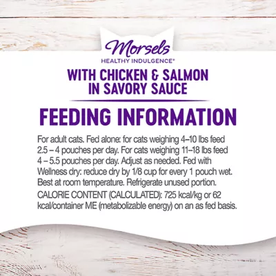 Product Wellness® Healthy Indulgence Morsels Adult Cat Food - Grain Free, Natural, Chicken & Salmon