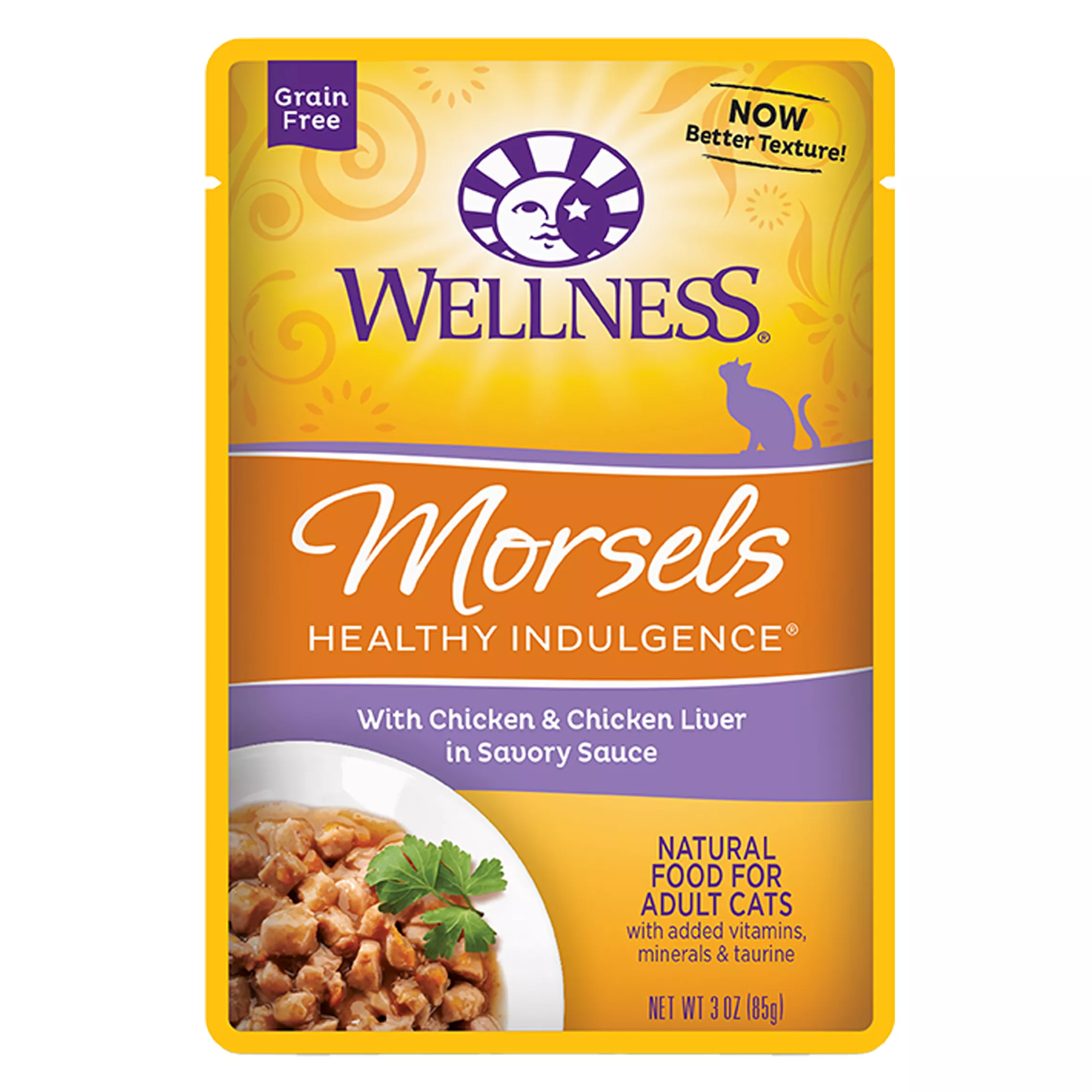 Wellness® Healthy Indulgence Morsels Adult Cat Food - Grain Free, Natural, Chicken & Chicken Liver