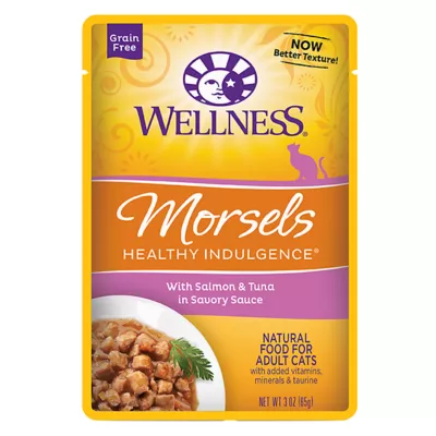 Product Wellness® Healthy Indulgence Morsels Adult Cat Food - Grain Free, Natural, Salmon & Tuna