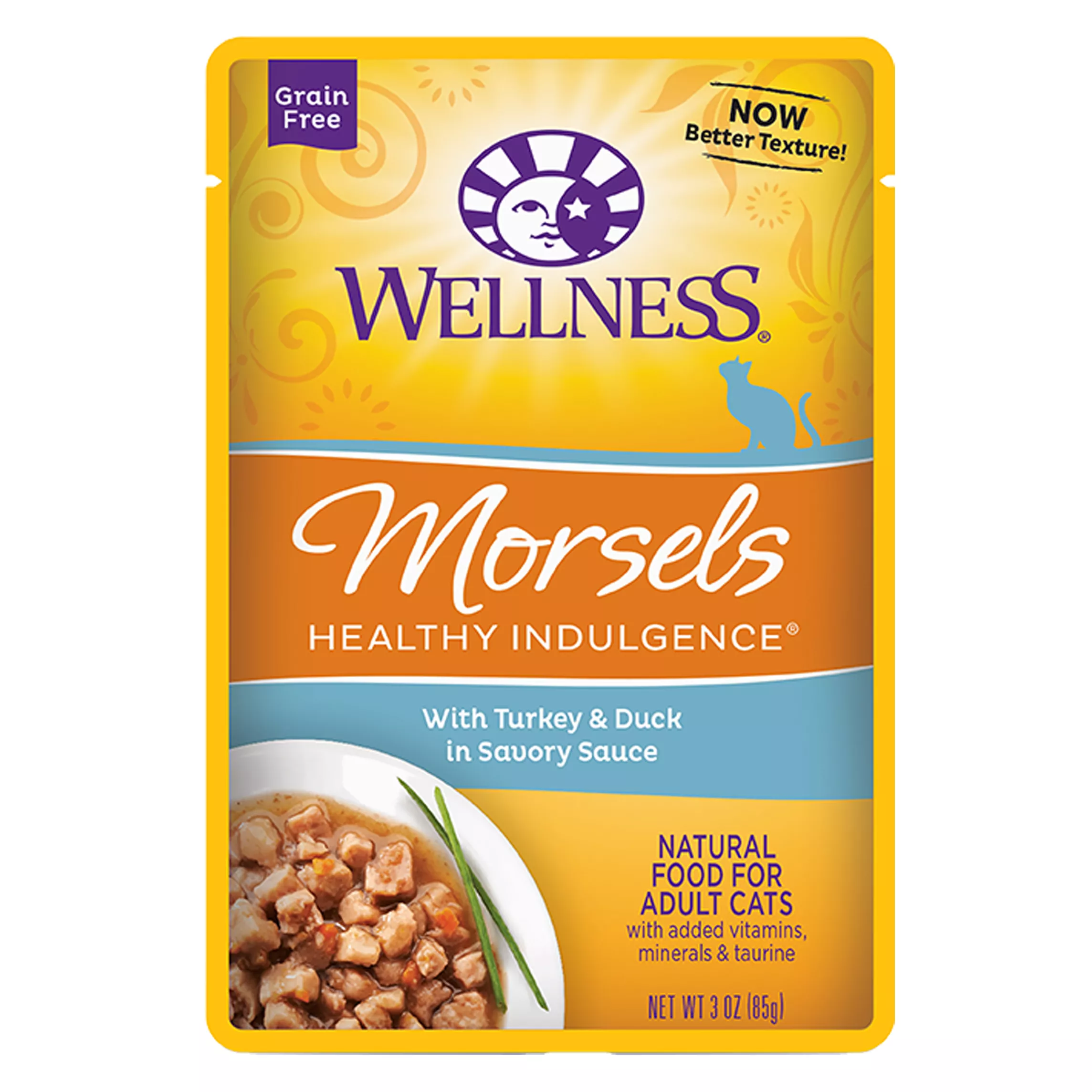 Wellness® Healthy Indulgence Morsels Adult Cat Food - Grain Free, Natural, Turkey & Duck