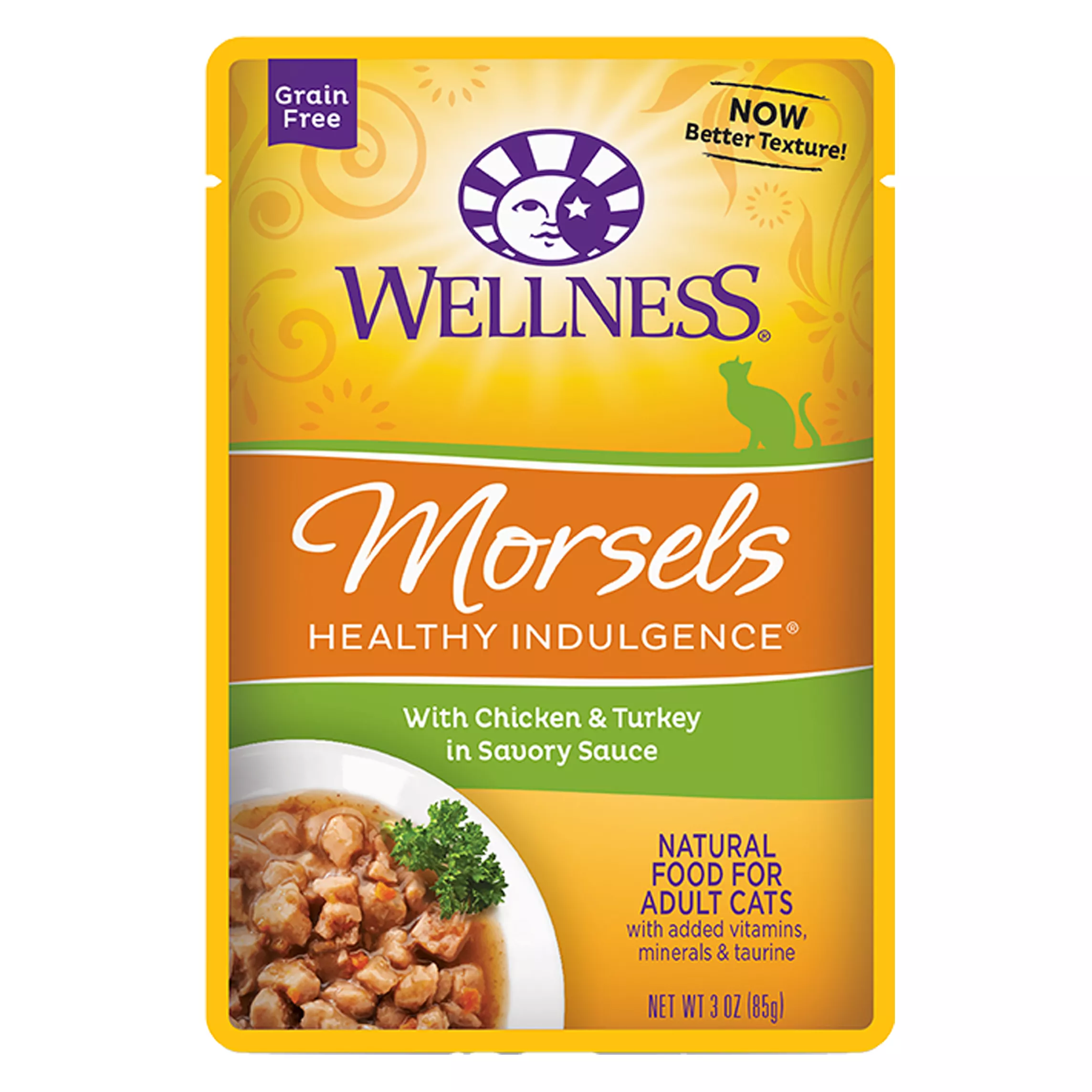 Wellness® Healthy Indulgence Morsels Adult Cat Food - Grain Free, Natural, Chicken & Turkey