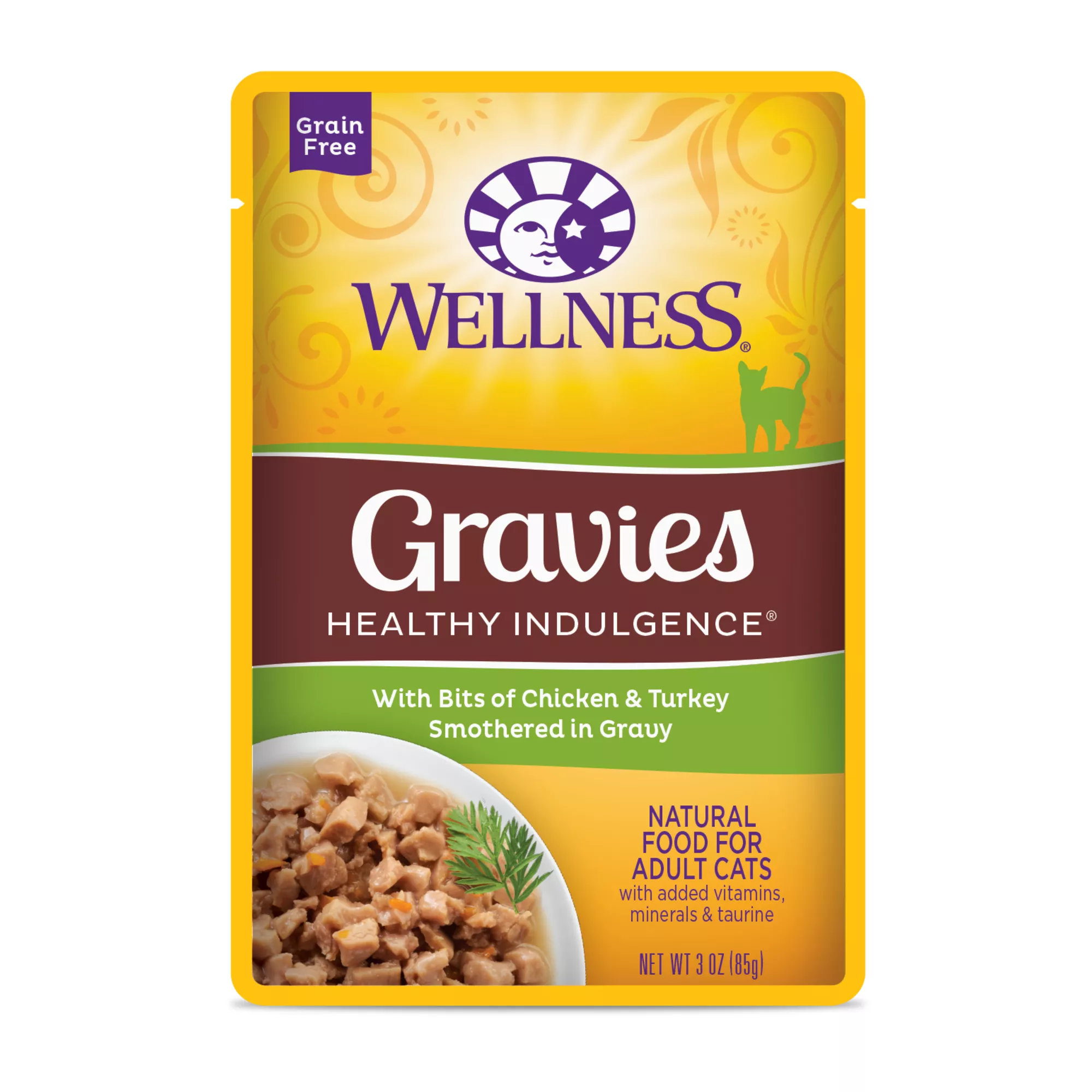 Wellness® Healthy Indulgence Gravies Adult Cat Food - Grain Free, Natural, Chicken & Turkey