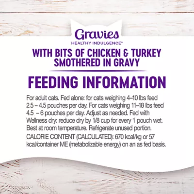 Product Wellness® Healthy Indulgence Gravies Adult Cat Food - Grain Free, Natural, Chicken & Turkey