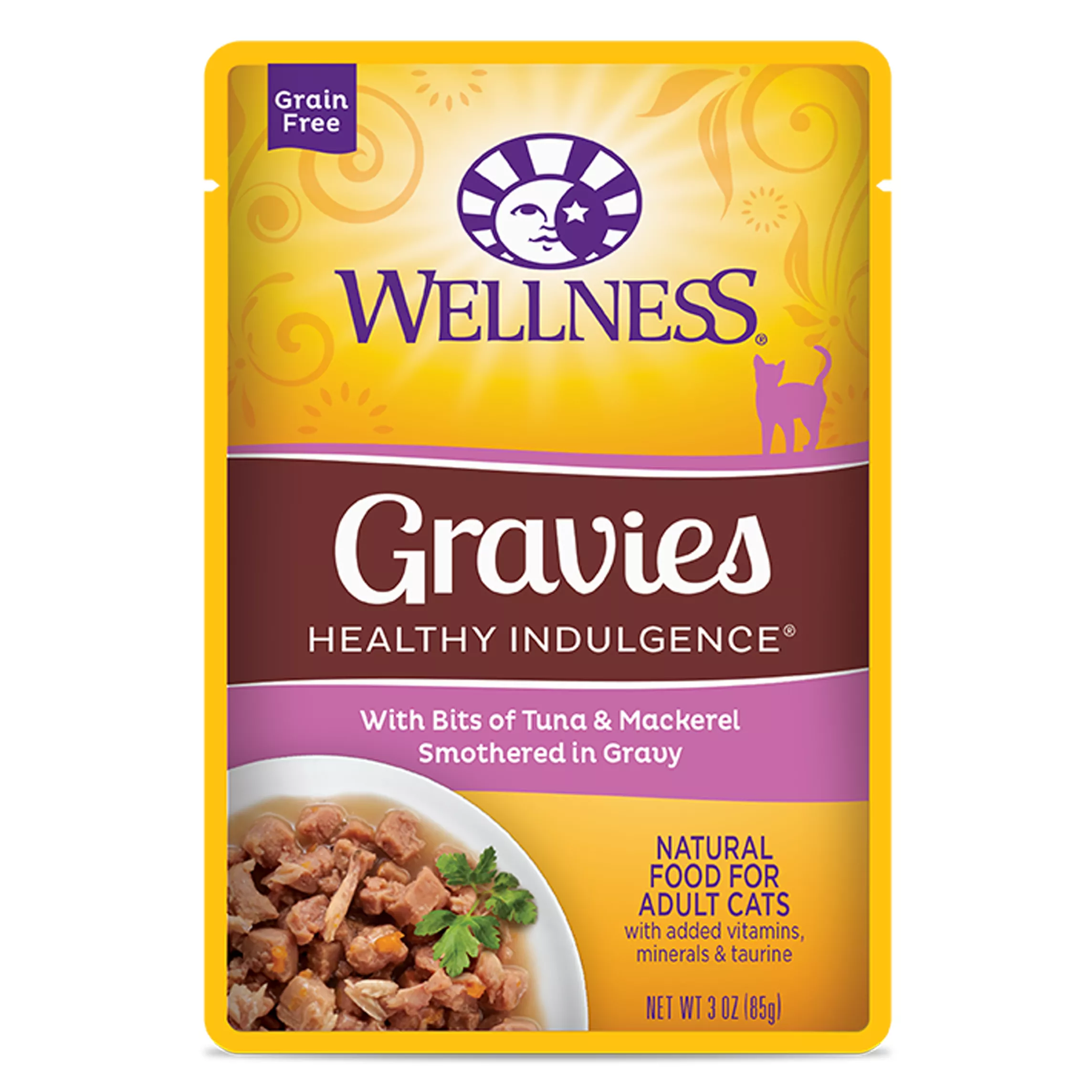 Wellness® Healthy Indulgence Gravies Adult Cat Food - Grain Free, Natural, Tuna & Mackerel