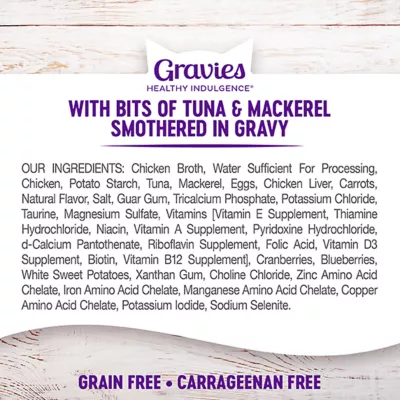 Product Wellness® Healthy Indulgence Gravies Adult Cat Food - Grain Free, Natural, Tuna & Mackerel