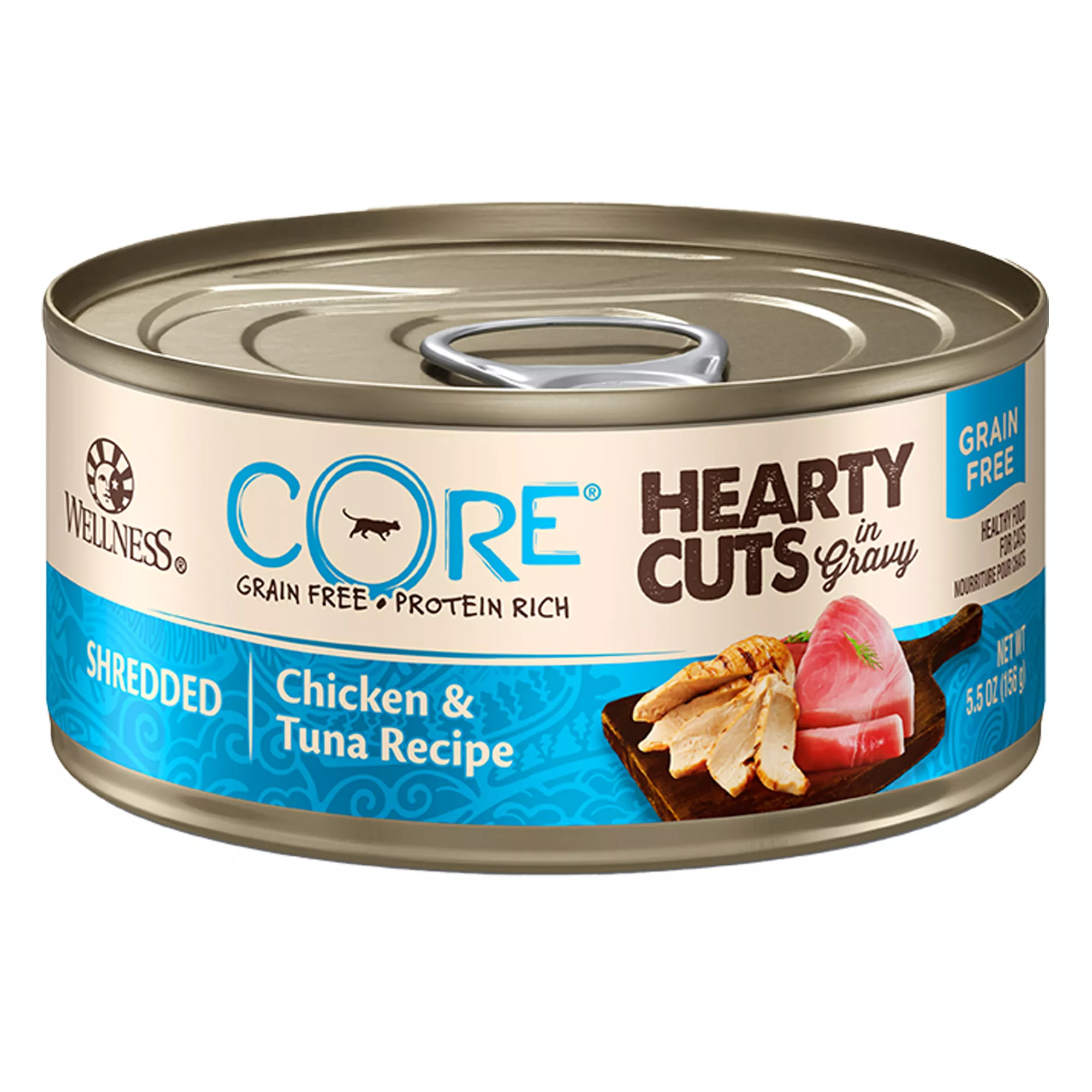 Wellness® CORE® Hearty Cuts Adult Cat Food - Grain Free, Chicken & Tuna