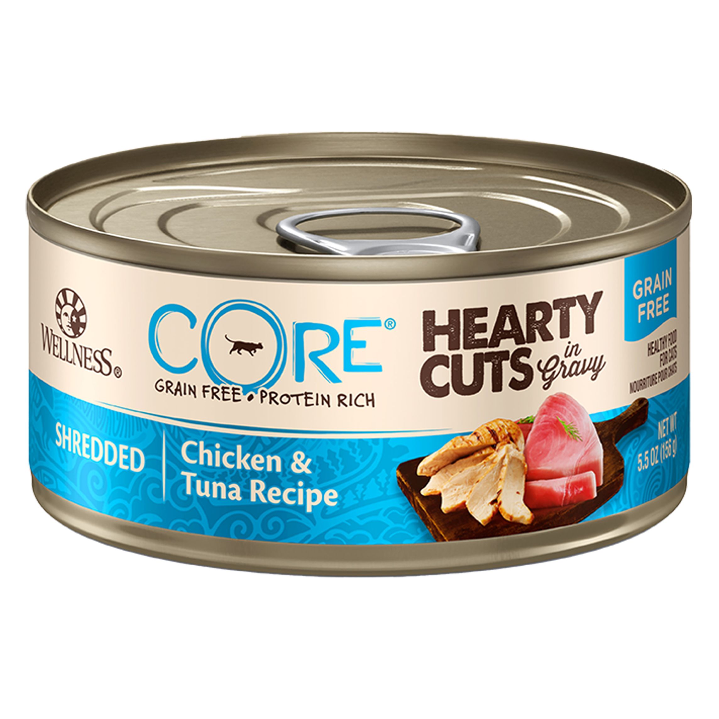 Wellness® CORE® Hearty Cuts Adult Cat Food - Grain Free, Chicken & Tuna