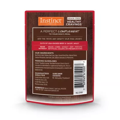 Product Instinct® Healthy Cravings All Life Stages Dog Food Topper - Grain Free, Beef