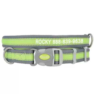 Coastal Pet Products Personalized Pet Attire Pro Reflective Adjustable Dog Collar - Image 1