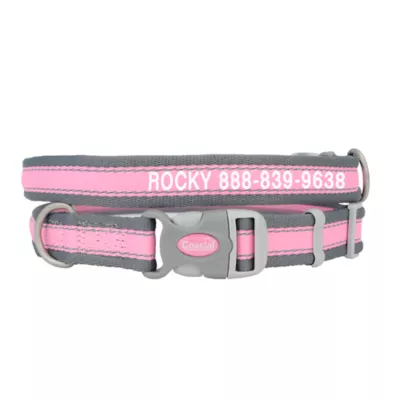 Coastal Pet Products Personalized Pet Attire Pro Reflective Adjustable Dog Collar - Image 1