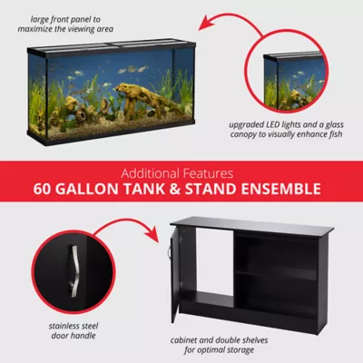 Product Marineland® Modern LED Aquarium & Stand Ensemble - 60 Gallon