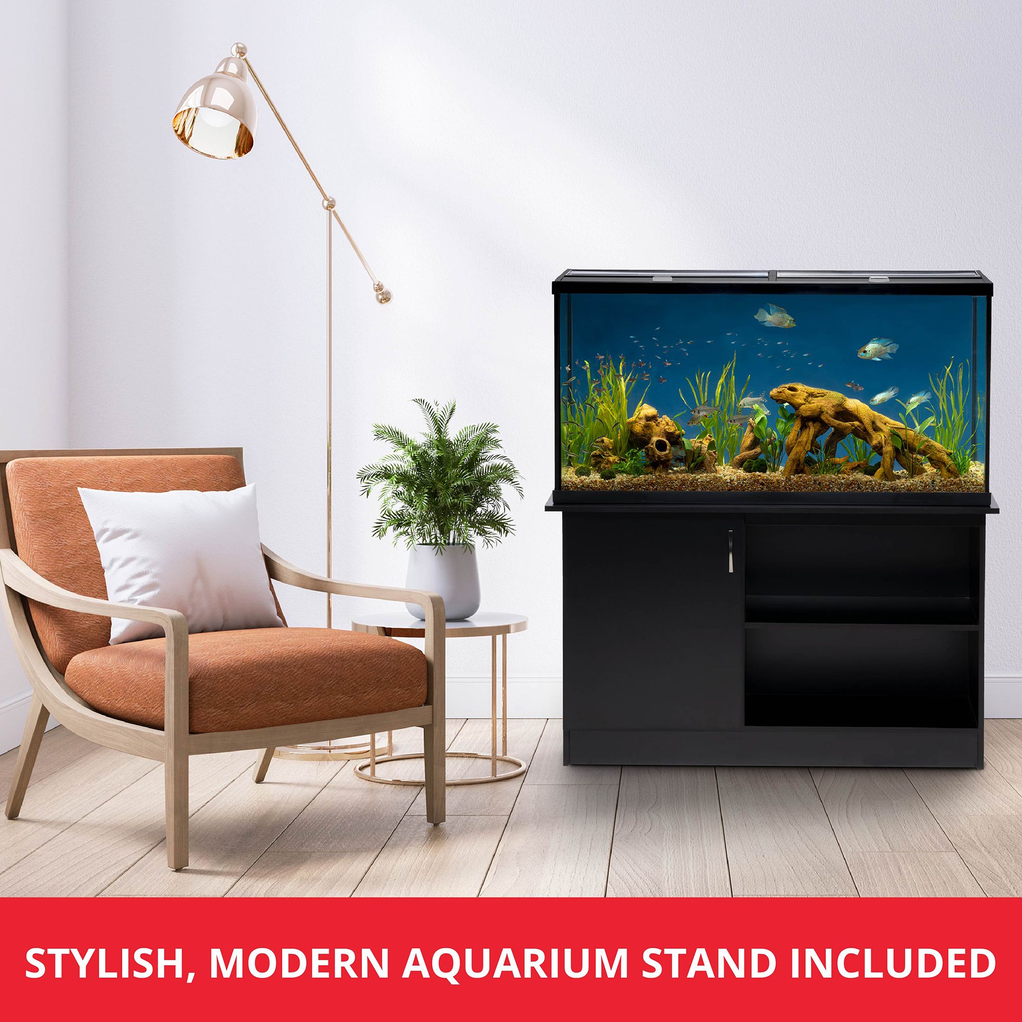 modern fish tank stand