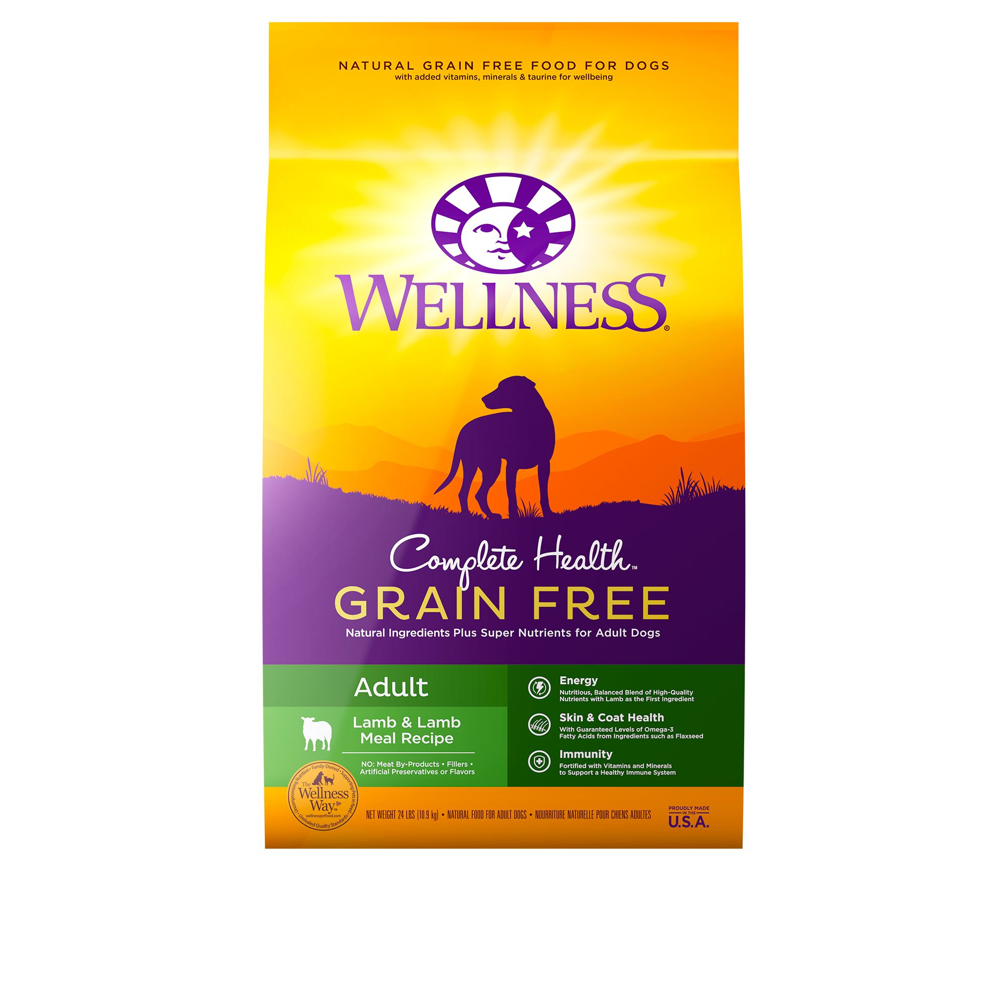 Wellness® Complete Health Adult Dry Dog Food - Natural, Grain Free ...