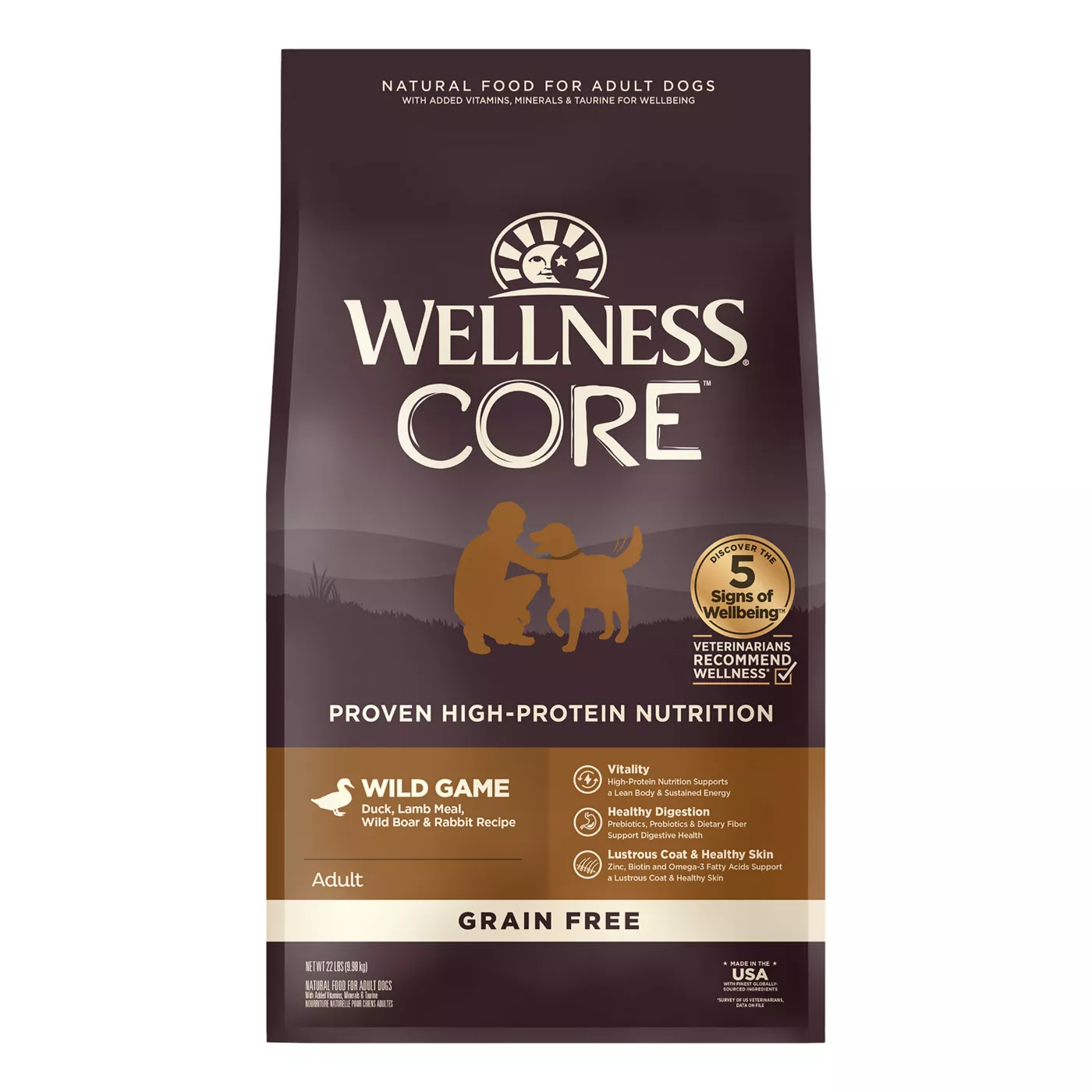 Product Wellness® CORE® Adult Dry Dog Food - Natural, Grain Free, Wild Game Formula