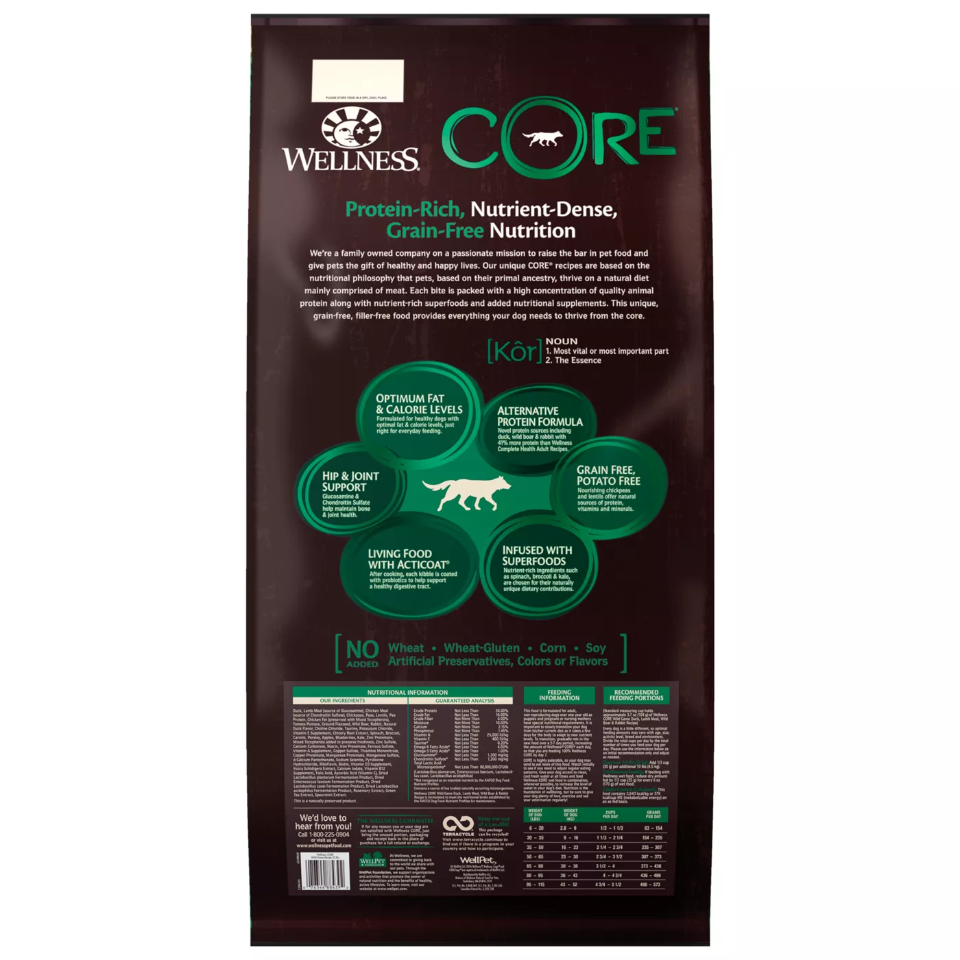 Product Wellness® CORE® Adult Dry Dog Food - Natural, Grain Free, Wild Game Formula