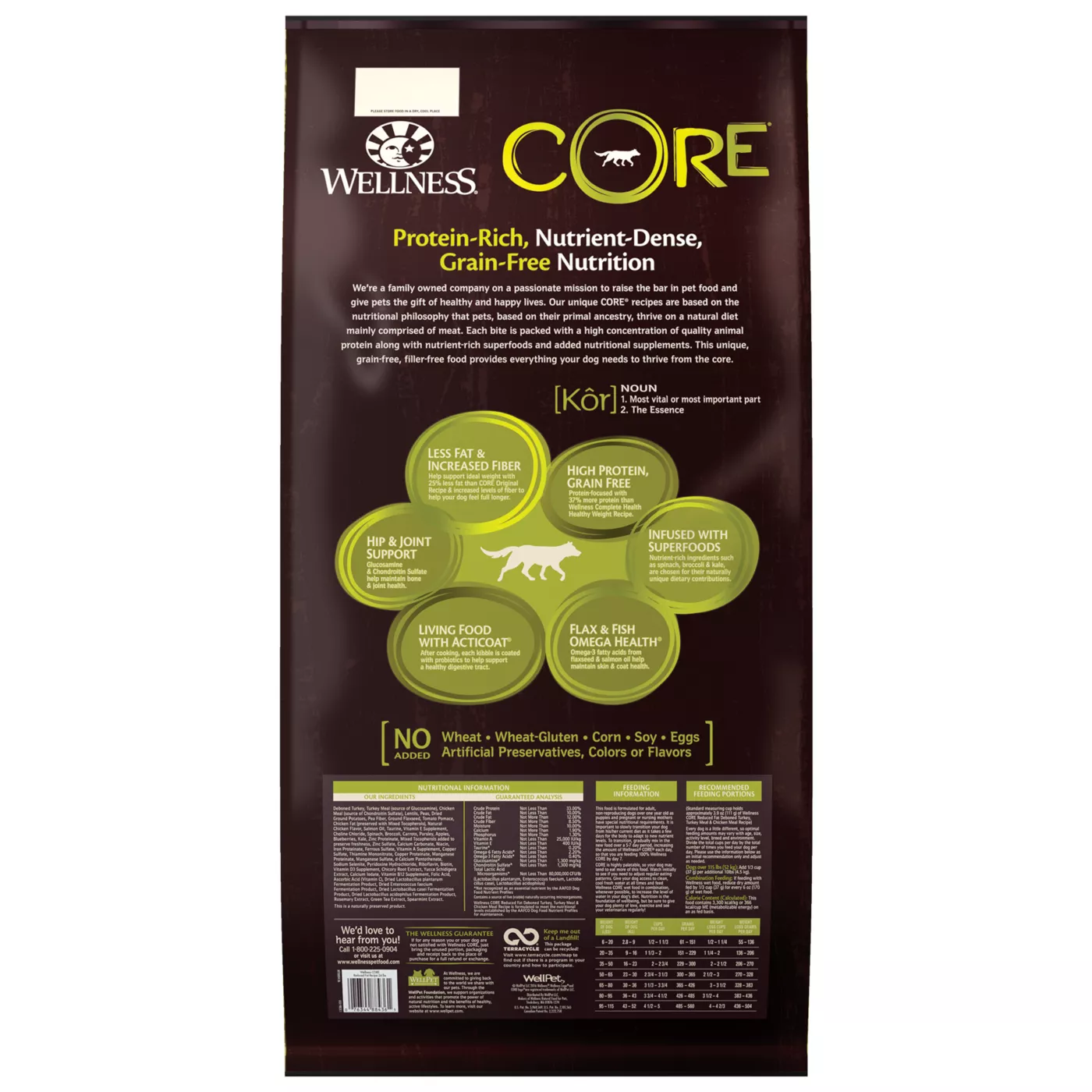 Product Wellness® CORE® Reduced Fat Adult Dry Dog Food - Natural, Grain Free