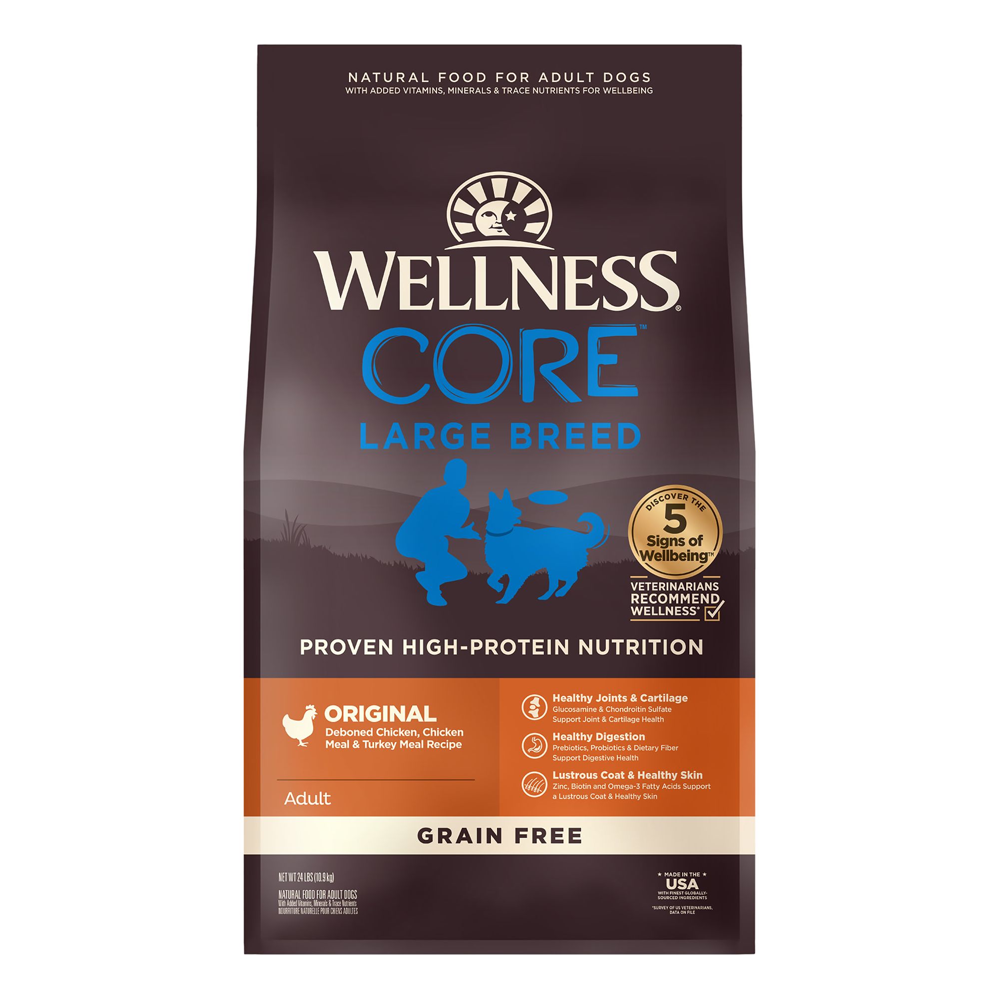 wellness core dog food large breed