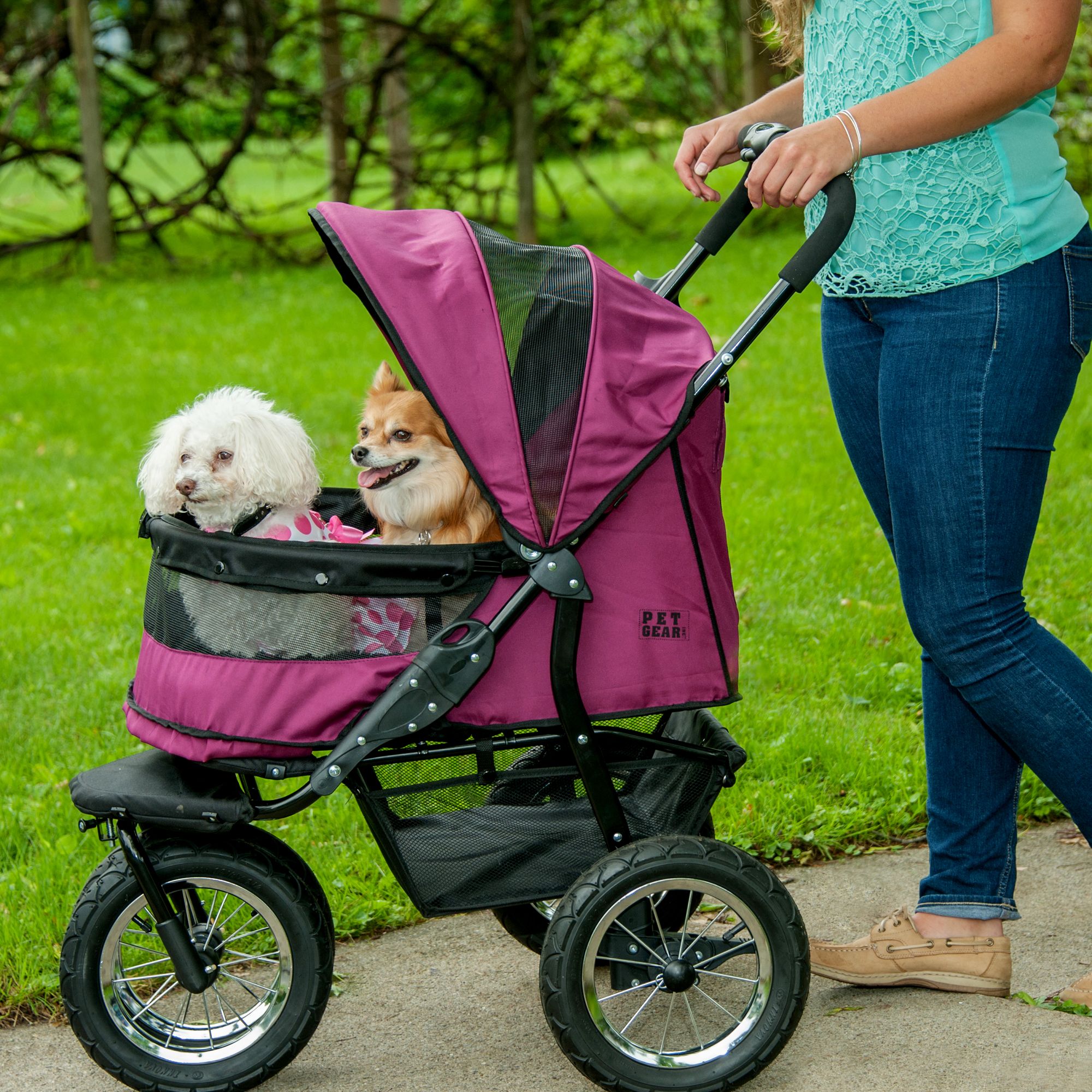 double pet stroller for dogs