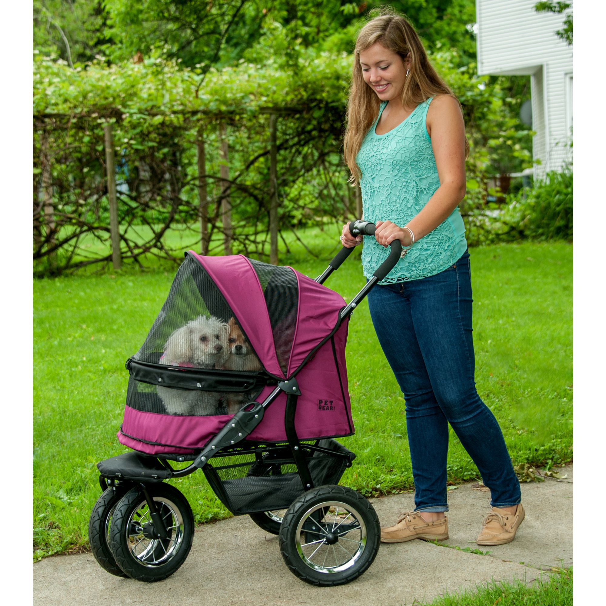 wide pet stroller